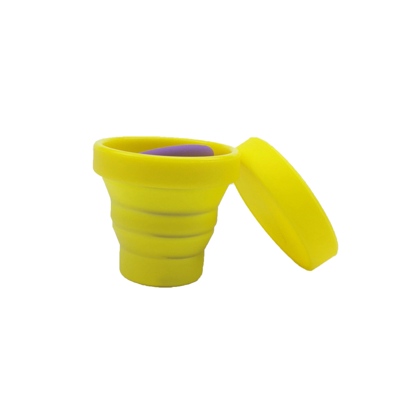 Camping Portable And Collapsible Food Grade Folding Silicone Rubber Drinking Cups