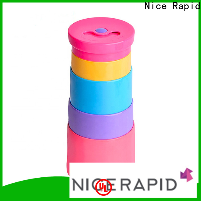 Nice Rapid foldable silicone bottle Supply for travelling