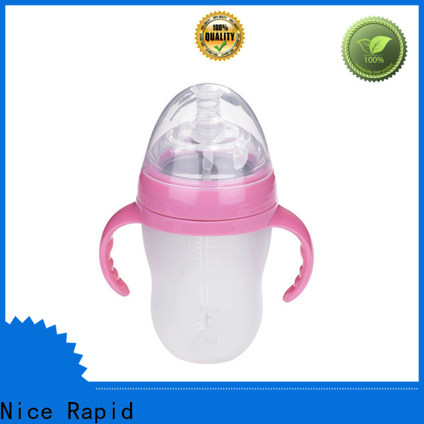 High-quality baby silicone bottles Supply for baby feeding