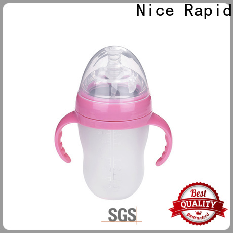 Nice Rapid Wholesale baby silicone squeeze feeding bottle with spoon Suppliers for baby feeding