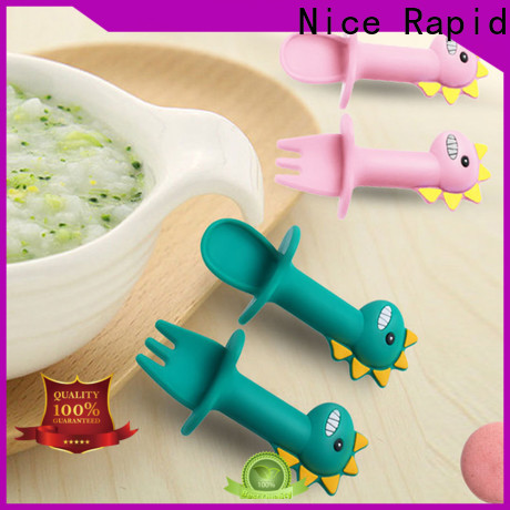 Nice Rapid Top silicone baby feeding bottle with spoon manufacturers for baby store