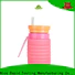 Nice Rapid FDA Approved silicone foldable water bottle factory for travelling