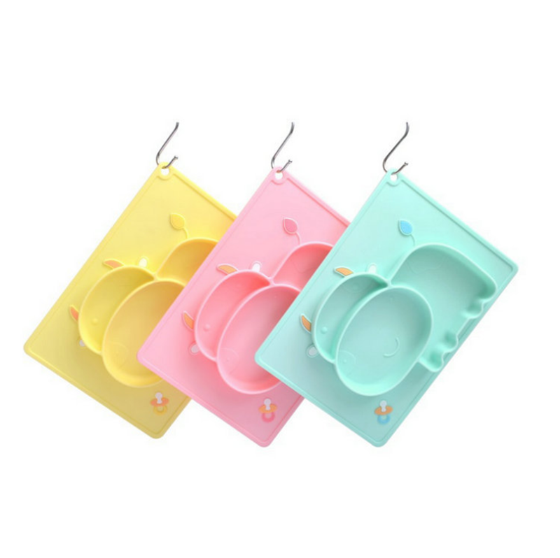 Food Grade Silicone Placemat with Bowl Mold for Baby Feeding