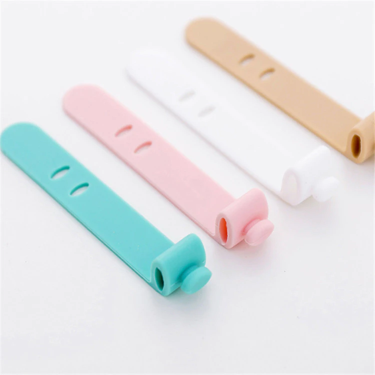 Silicone Cable Ties Mold for Earphone Cord Strap Line Storage