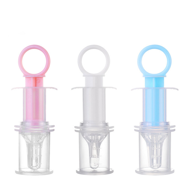 Custom silicone baby squeeze feeding bottle with spoon company for baby store-1