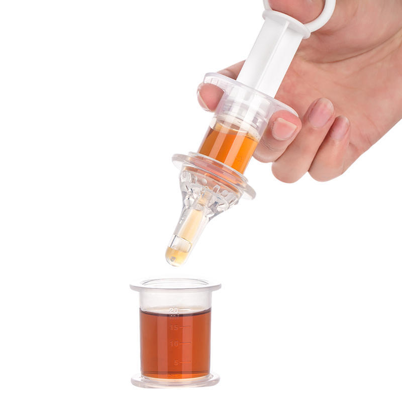 Silicone Syringe Mold for Baby Medicine Dispenser Squeeze Push Liquid