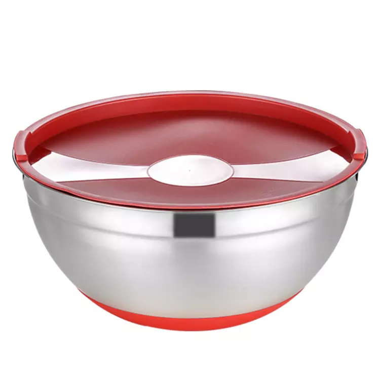 Non-slip Mixing salad Bowls with Lids