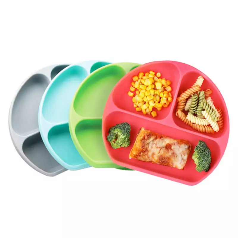 Baby Tableware Silicone Anti Falling Auxiliary Bowl