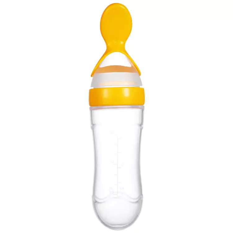 Baby Silicone Feeding Bottle Spoon Baby Food Feeder
